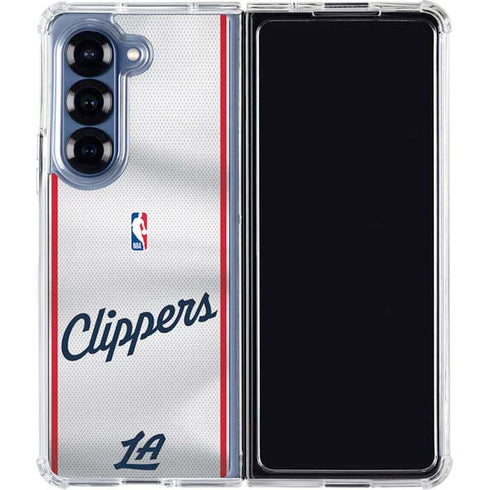 NBA Los Angeles Clippers Team Jersey Galaxy Z Fold6 Clear Case